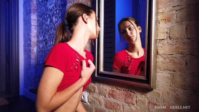 CharmModels: Adorable Teen Anna Without Panties - Video