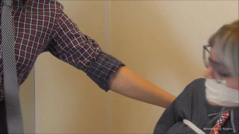 Restricting Ropes: Luna Grey &amp; Violet Haze - corporate bitches payback hD