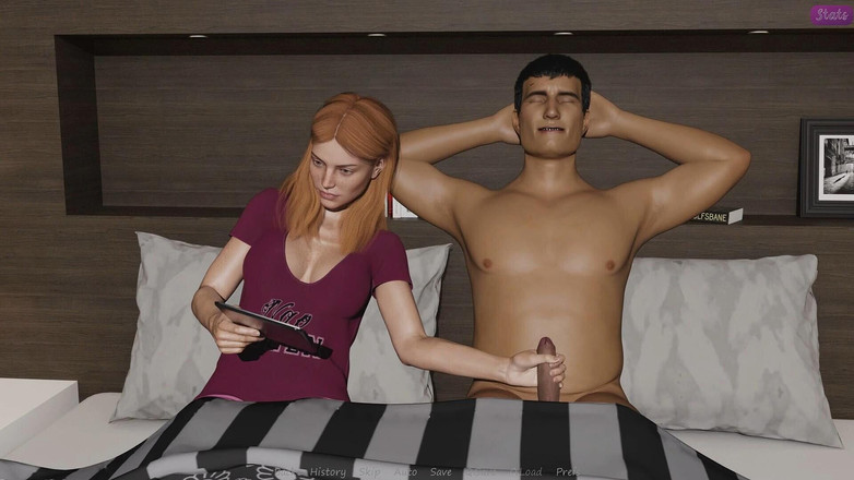 Adultgameplayvideos studio: Manželka mého nevlastního bratra 4 Jennifer pohladila ptáka rukou