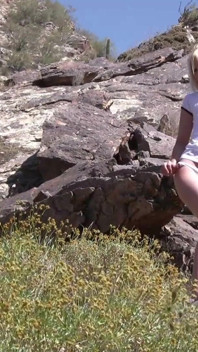 Kristina Wood BTS photoshoot outdoor