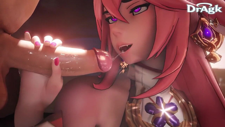 DrAgk: Yae Miko Von Genshin Impact fickt einen fan Raw im...