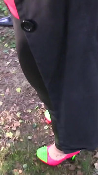 Chav Slut Loves Cock so Much so We Took Her Into the Woods to Suck on 6 Dicks