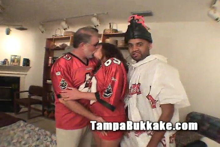 Tampa Bukkake: Florida MILF Bucs Gangbang Bukkake Party Red Head Semen Whore...