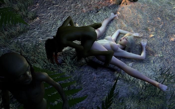 Wraith ward: 哥布林在森林里轮流操一个放荡的精灵