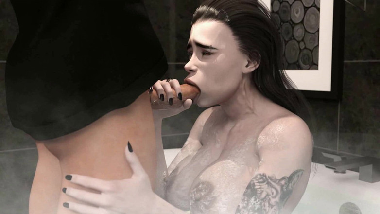 Dirty GamesXxX: Area69: Gothic Beautiful Vampire Dengan Gigi Tajam Melakukan Blowjob Selamba -...