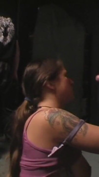 BDSM master thight ropes arouse dominated slave while friend gets a mouth full of cum