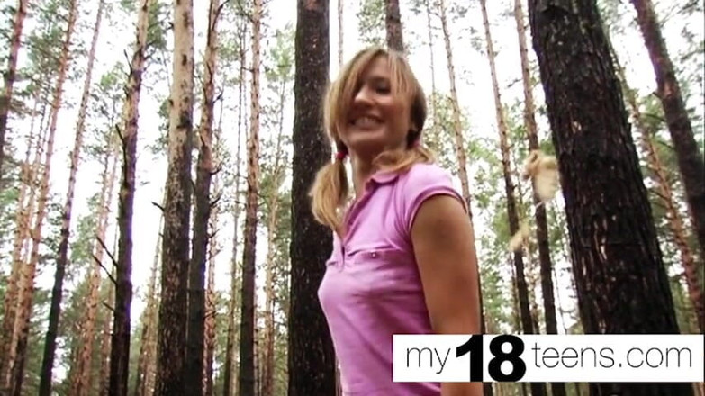 My 18 Teens: MY18TEENS - teen fingert muschi und orgasmusnahaufnahme im wald