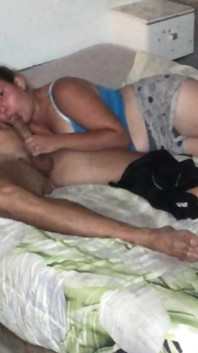 I Dare My Wife to Make Me Cum She Ends up Giving in and I Fill Her Mouth with Cum and It Makes Her Disgust