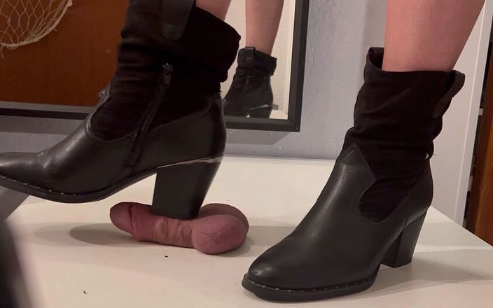 Miss Blackrose: Feel My Chunky Heel - Cock Trample CBT