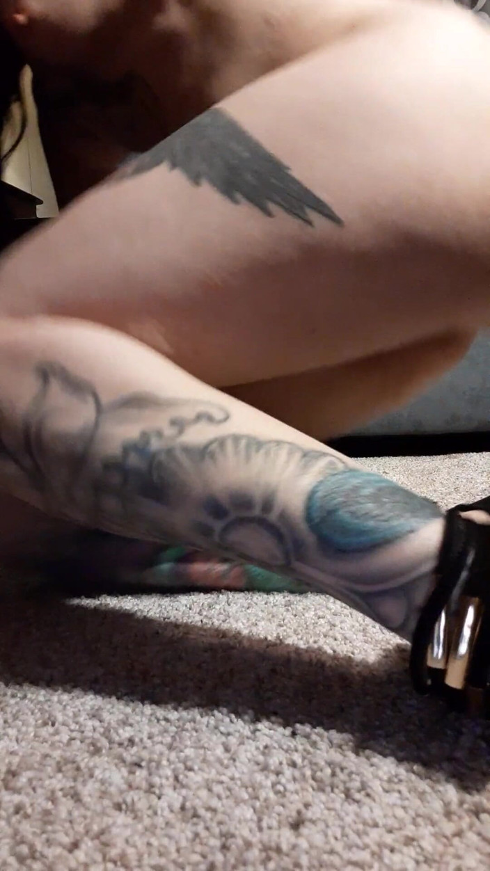 PandoraSG: 보지와 애널 박제 보라색 팬티 플레이