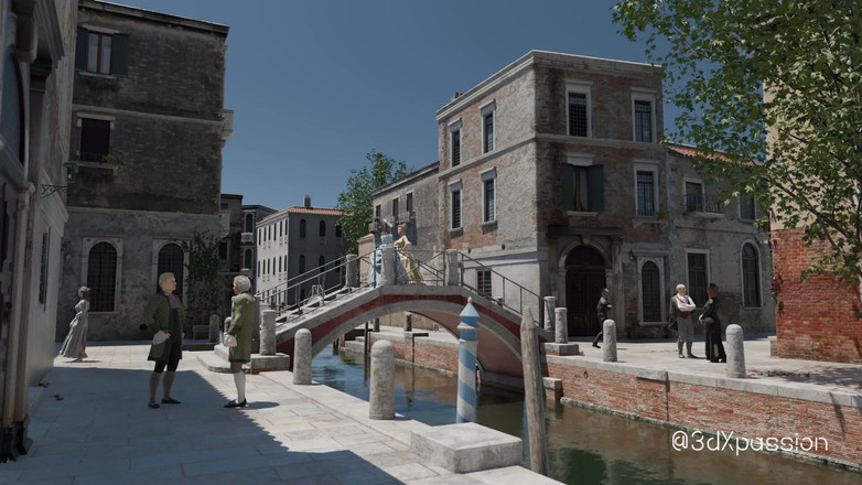 3dxpassion: セクシーな男爵夫人がヴェネツィアの豪華な部屋でカサノバと情熱的なセックスをする