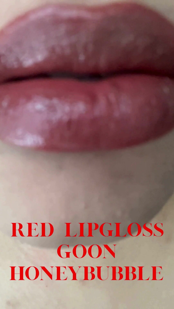 honeyblubbleaudios: Applying Red Lipgloss Lip Fetish, Gooning, Femdom, Findom