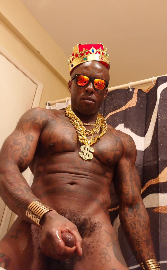 Hallelujah Johnson: BBC礼拝ハレルヤジョンソン(泣く預言者) 背の高いダークチョコレート筋肉の入れ墨毛深いBBCハレルヤジョンソンMasturbati