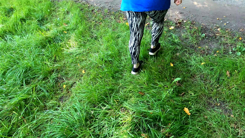 Bouncy Tits Action: Ass Spanking Directly on the Street
