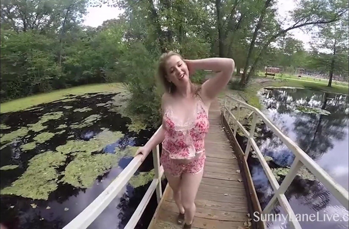 Sunny Lane: Girl Next Door Sunny Lane Plays in Nature!