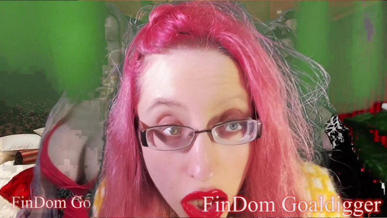 FinDom Goaldigger: Transformarea buzelor mari portocalii