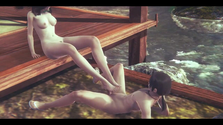 HentaiTubes: Demon slayer hentai - nezuko y shinobu trío - japonés manga anime...