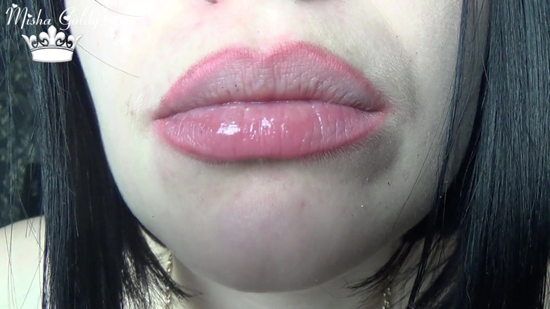 Goddess Misha Goldy: Tongue &amp; Spit &amp; Lips
