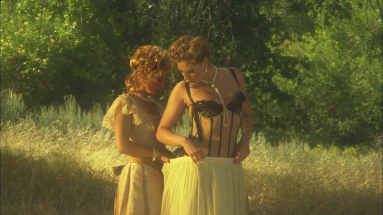 CBD Media: Two young blondies having lesbian sex outdoor