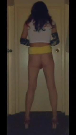 Lizzaali: Teasing in my little yellow skirt no pantys ,i was a...