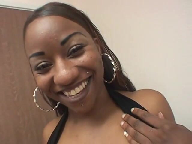Hot and Wet: White stud fucks a black slut with piercing then cums...