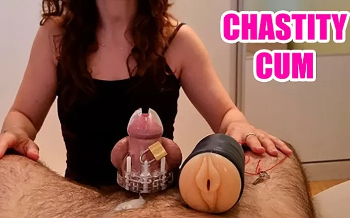 Sweet_Penelope: Chastity Tease with Vibrator and Fleshlight
