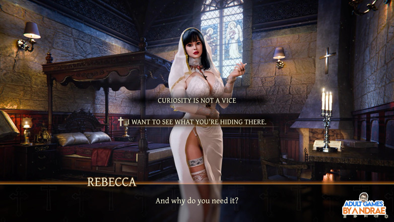 Adult Games by Andrae: Stepsisters in Sin Gameplay Part 14 - Rebecca Holds the Key Inside...