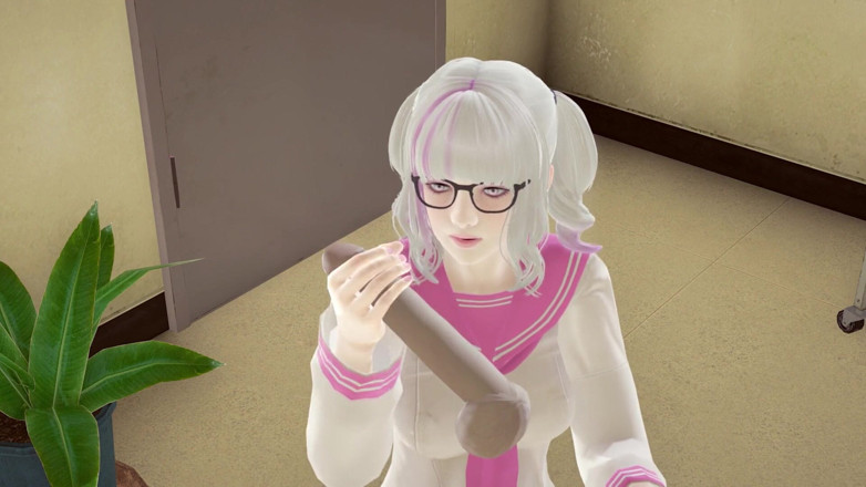 Waifu club 3D: College girl jerk off cock teacher in the library