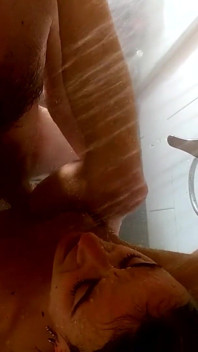 Couple recorded in the shower