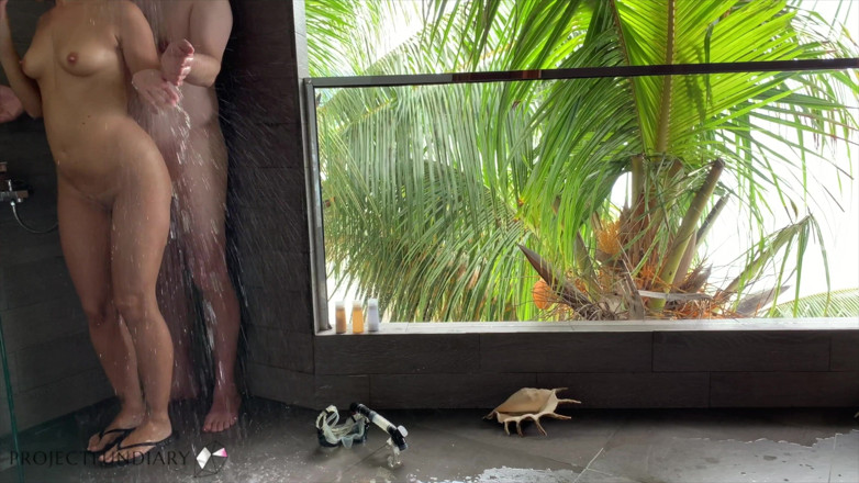 Projectsexdiary: Shower fuck on paradise island