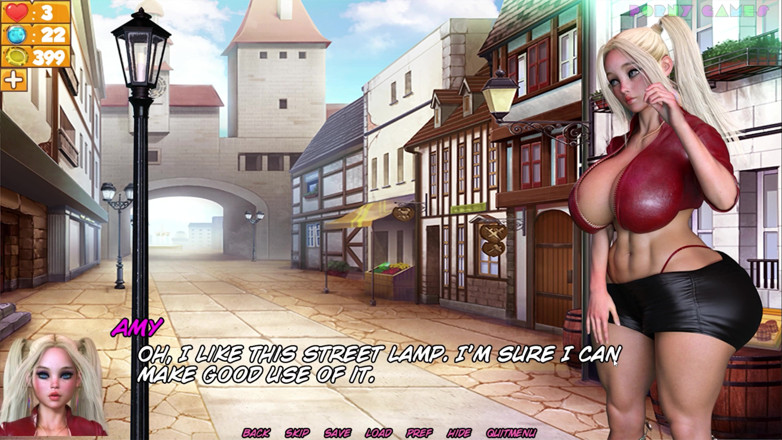 Porny Games: Dungeon Slaves v0.52 - Lewd Elf na trhu (1)