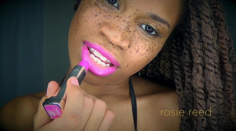 Rosie Reed: Powerless Against Fuchsia Lips- Pink Lipstick Fetish with Goddess Rosie...