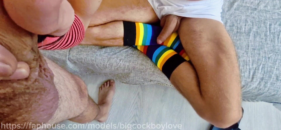 AlexGay: 거대한 자지, 그 남자의 후장과 사방에 사정하는 자지