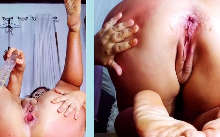 Mirelladelicia striptease: Otevírá svůj zadek a ukazuje její zlomený zadek