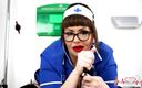 Pornomedics: Hot MILF nurse explains how to wank!