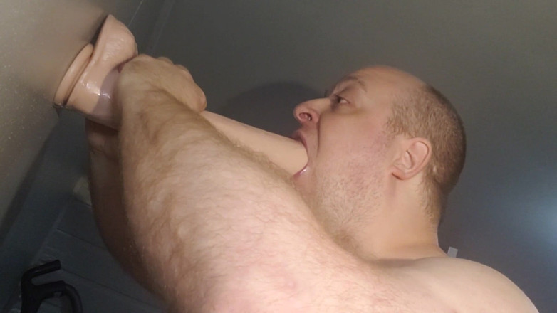 Charlieboy69: Огромный 14-дюймовый глубокий заглот Au Naturel дилдо