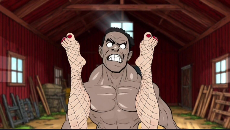 Octopussy Lovers Club: Замужнюю Домохозяйку Трахает Большой Черный Член На Полу В Грязном Сарае, Пока Ее Муж Готовит Барбекю