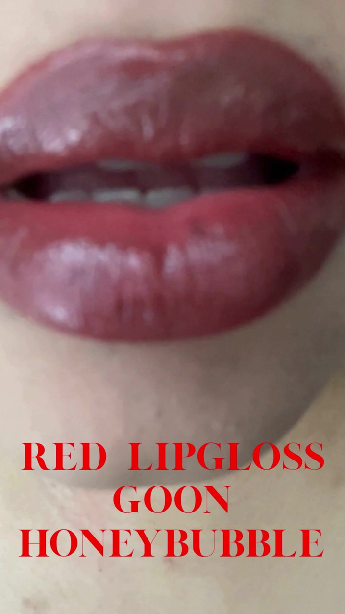 honeyblubbleaudios: Applying Red Lipgloss Lip Fetish, Gooning, Femdom, Findom