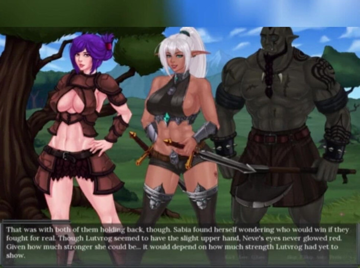 3DXXXTEEN2 Cartoon: Sabia enjoys a threesome. 3D porn cartoon sex