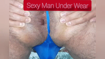 Davidandrexxx: Sexy blue underwaear to masturbate until cumm