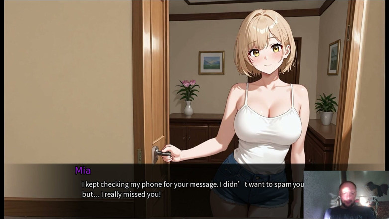 Sex game gamer: 거유 친구와 새로운 지인의 시작