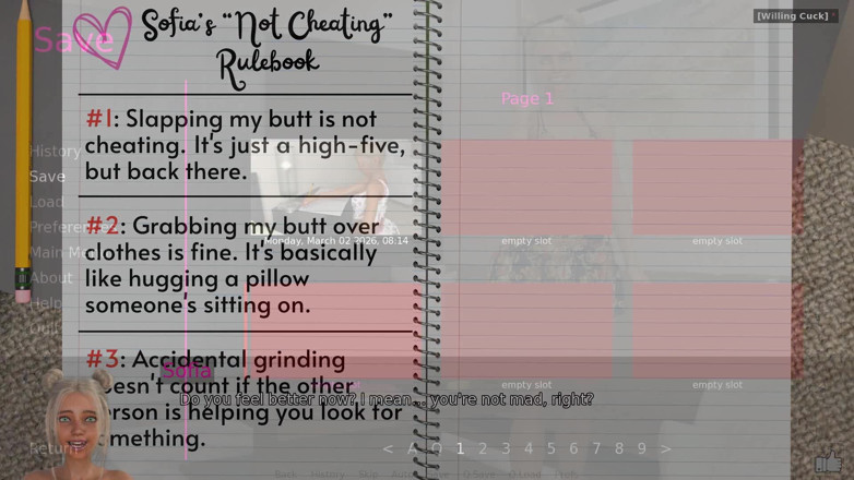 Dirty GamesXxX: According to Sofia: the No Cheating Rule Book and the...