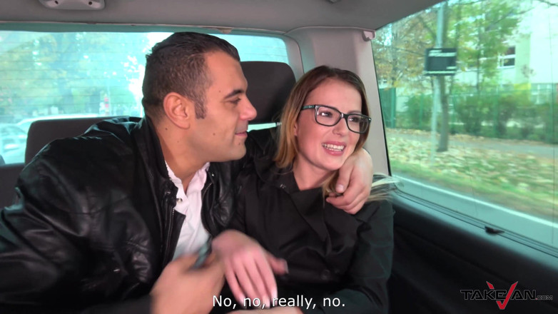 Take Van: Hot secretary convinced to fuck in van with horny stranger