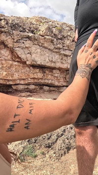 Outdoor Cliff Fisting Gape - Tattooed Slut Stretched Wide Open