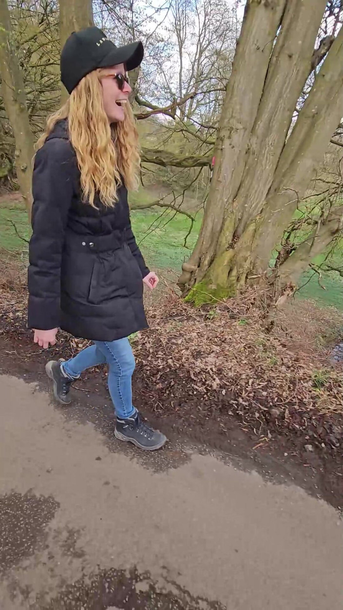Bikergirl_97: Hot Walk with Love Balls in Pussy!