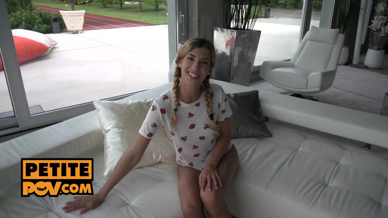 Petite POV: Cute teen loves your cock and cum down her throat -...