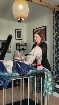 Sensual Scarf Ties Tease: Inanna Justice Binds & Teases Until Helpless