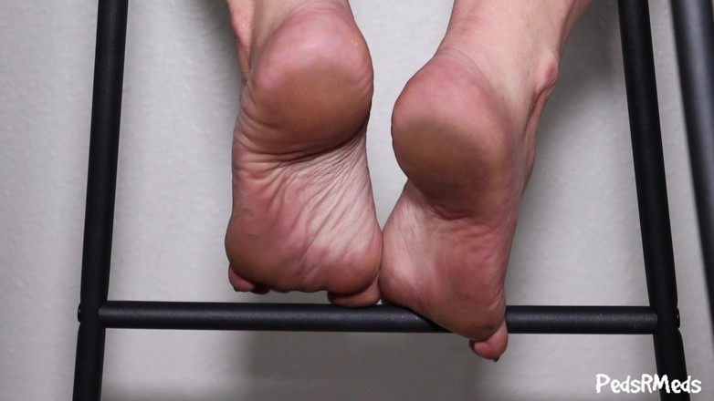 PedsRMeds: Antoinette Blue Under the Chair Foot Tease