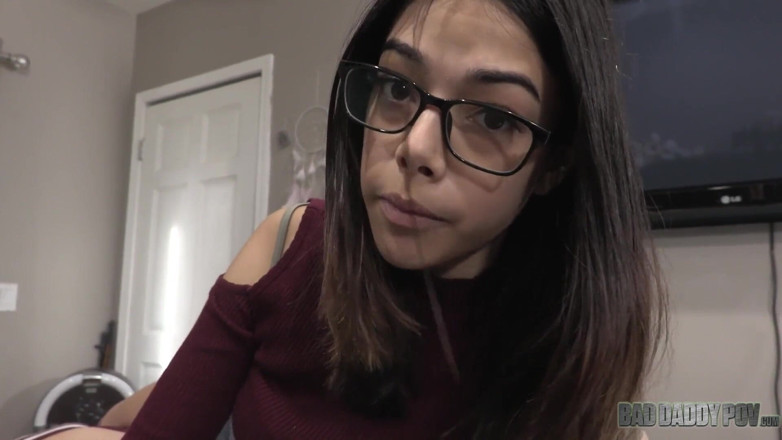 BadStepFamilyPov: Hairy Harmony Wonder gets smashed by her stepdad