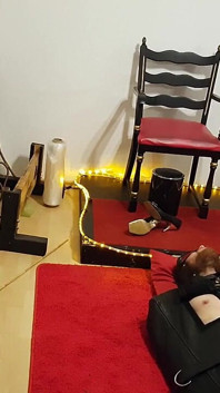 Lave dalam guni kulit bahagian 1 - MILF Domina mengusik zakar terikat, pinggir, bdsm penafian